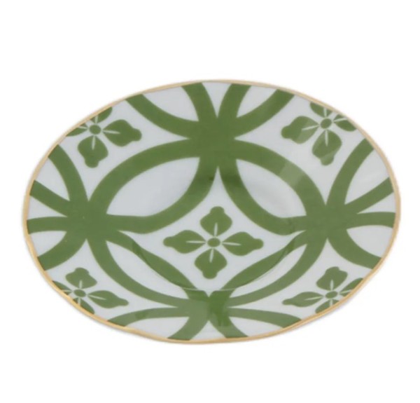 Porland MOROCCO Design1 Untersetzer für Teegläser GRÜN 6er Set