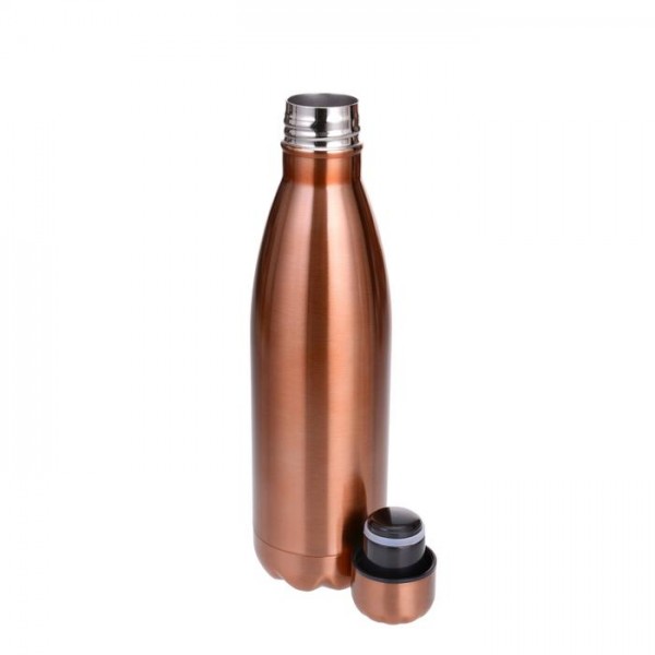 Isolierflasche Trinkflasche Kupferfarbe Edelstahl 500 ml