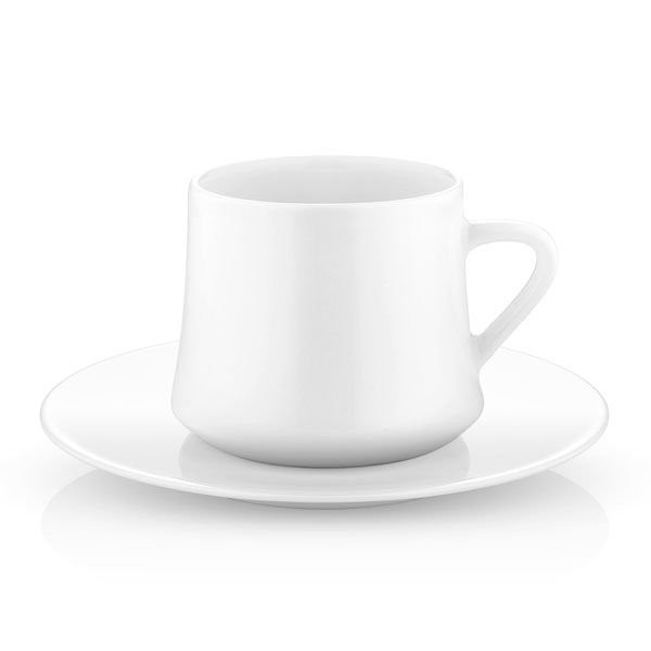 Design Tee- und Kaffeetassen 220 ml SADE Weiß 6er Set Koleksiyon