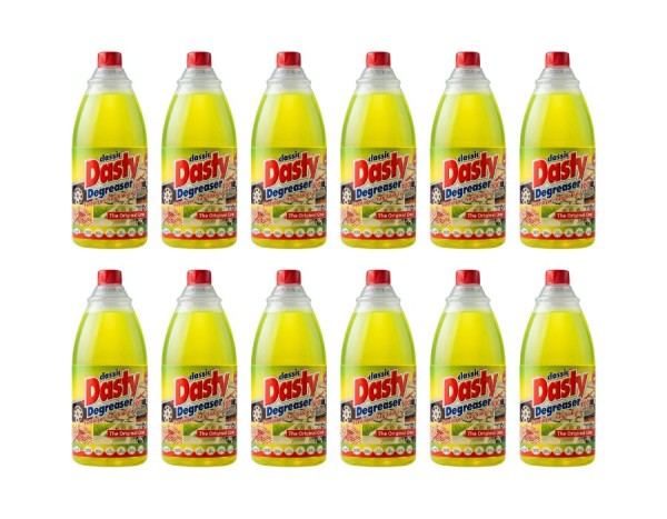 Dasty Fettlöser "Classic" Großpackung – 12x 1 Liter Nachfüllflaschen (12 Liter Gesamtvorrat)