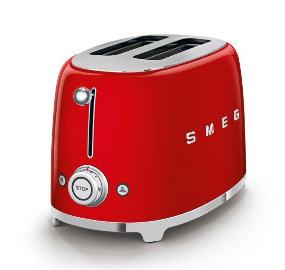 SMEG 2-SCHLITZ-TOASTER ROT 950W
