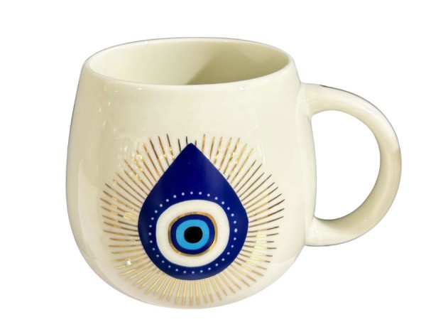 NAZAR EYE103 Design Porzellan Kaffeebecher 450ml