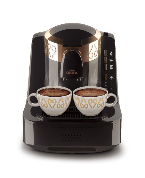 Arzum OKKA Türkische Kaffeemaschine Schwarz-Kupfer