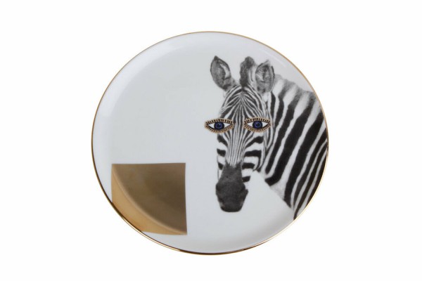 WILD LIFE Zebra Design Kuchenteller 20 cm Porland