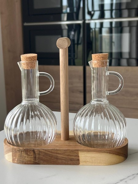 Mulex Essig und Öl Krug Flasche 2er Set 250 ml