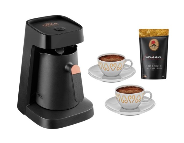 Arzum Okka MINIO JET Kupfer AKTION Kaffee-Machine + Mokkatassen + Kaffee