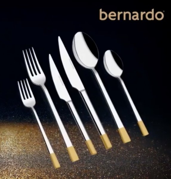 Bernardo MILAS Gold Besteckset 12 Personen 60-teilig