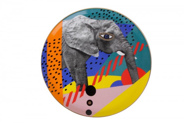 WILD LIFE Elefant Design Servierteller 28 cm Porland