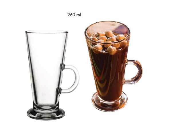 Pasabahce COLOMBIAN 55861 Cafe Latte Glas 260 ml 2er Set