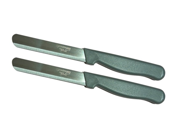 SOLINGEN Brötchenmesser Grau 10cm Klinge 2er Set
