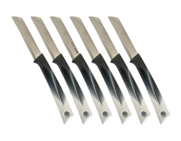 SOLINGEN Messer Obstmesser 6er Set Schwarz-Weiß