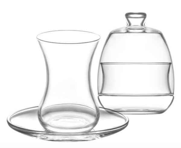 LAV Teegläser Set BASAK inkl. Zuckerdose 14-tlg.