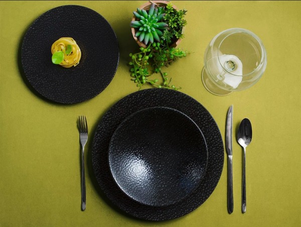 Porland ETHOS BLACK Design Tafelservice 21-teilig