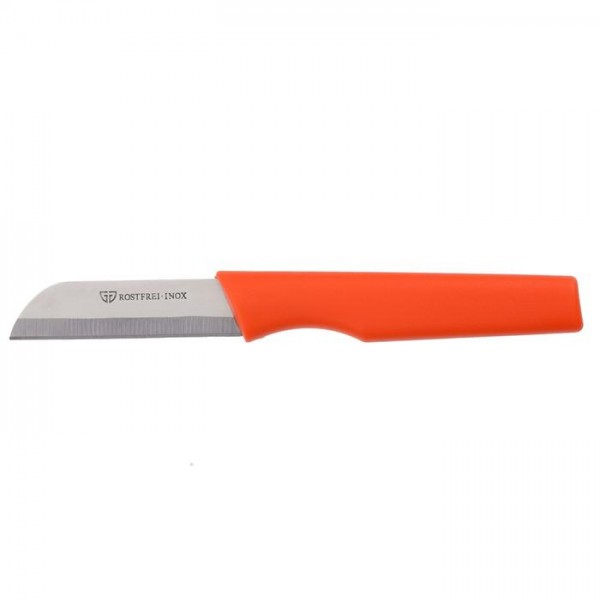 Küchenmesser mit orangenem Griff, 6 cm Klinge