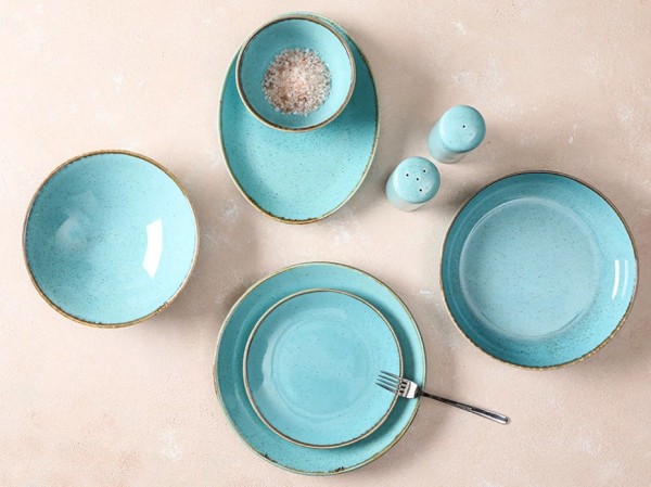 Porland SEASONS TÜRKIS Premium Tafelservice 30-teilig