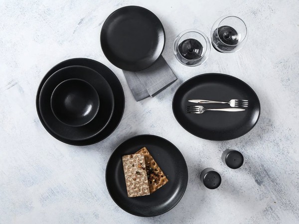 Porland SEASONS BLACK Premium Tafelservice 30-teilig 6 Personen Set