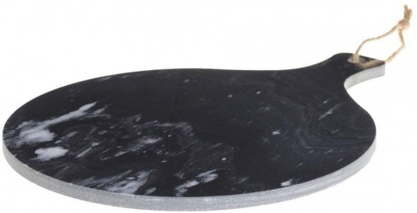 Servierplatte Marmorplatte 35cm Schwarz